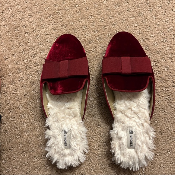 Birdies Ltd Ed Phoebe Velvet Mules - Picture 4 of 6